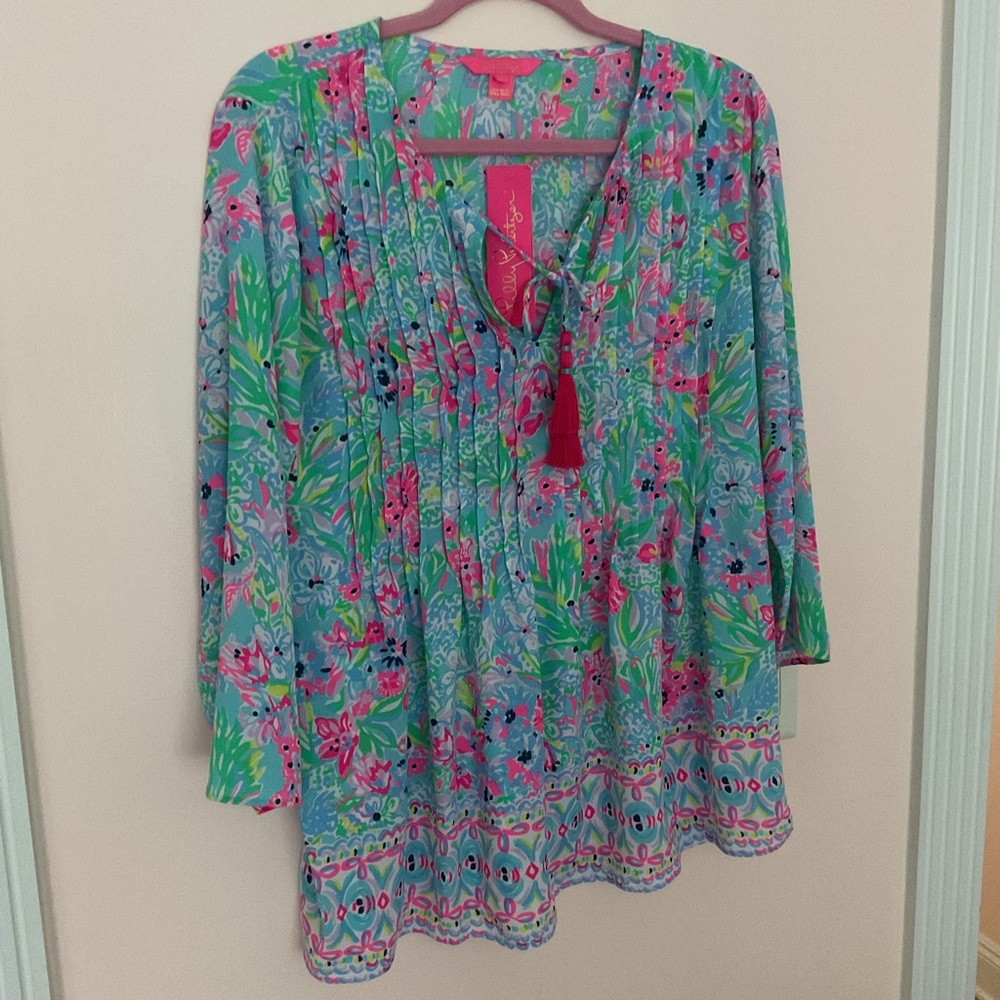 Lilly Pulitzer Multicolor Floral Blouse